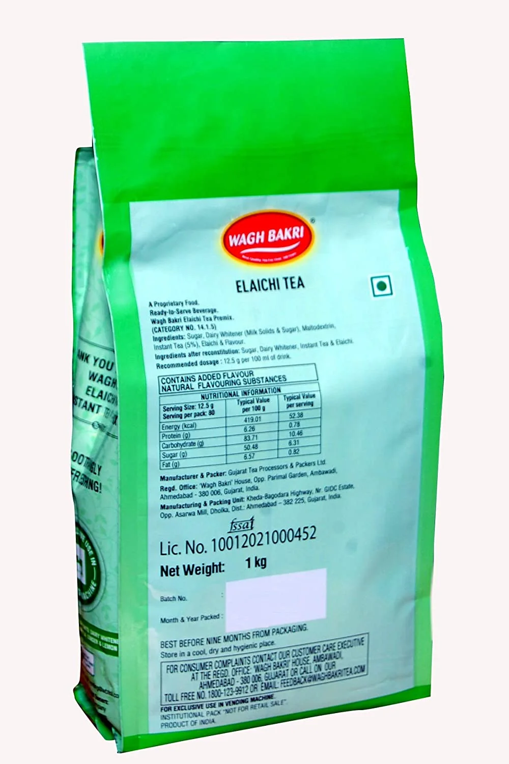 Wagh Bakri Elaichi Tea Premix Back