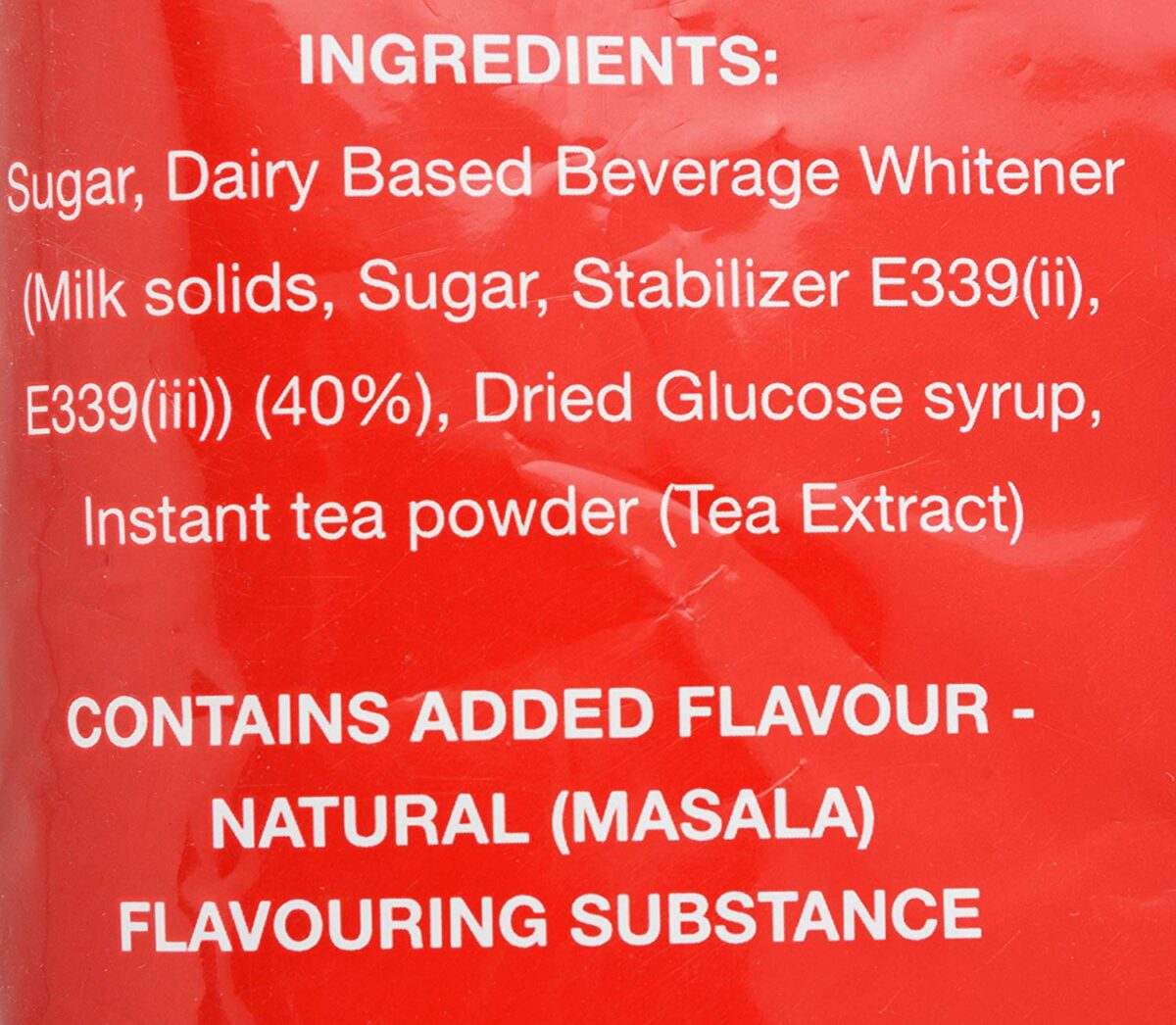 Red Label Tea Masala Premix Ingredient